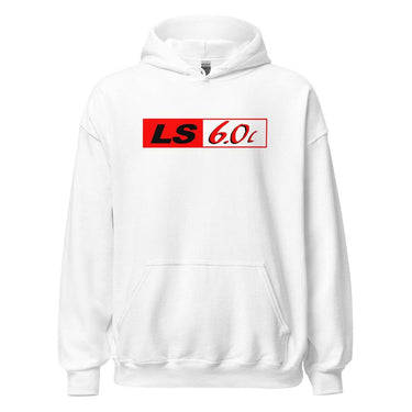 LS2 Vortec and LS Engine 6.0 Hoodie in white